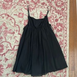 Black mini dress